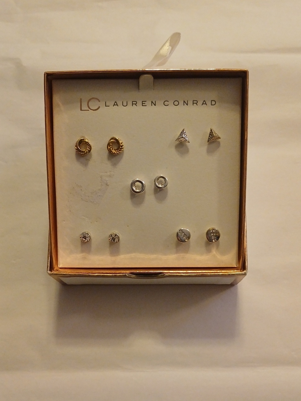 🍊3/$15🍊 LC Lauren Conrad Gold and Silver Toned Mixed Stud Earring Set